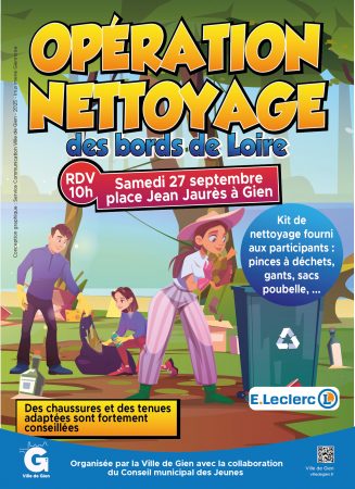 Opération nettoyage des bords de Loire