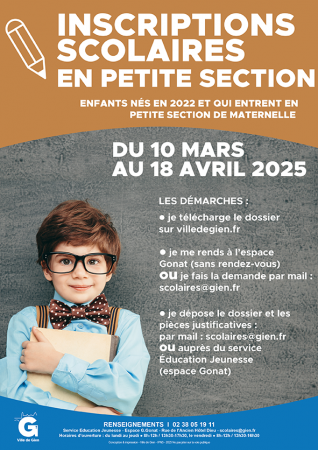 Inscriptions scolaires : petite section