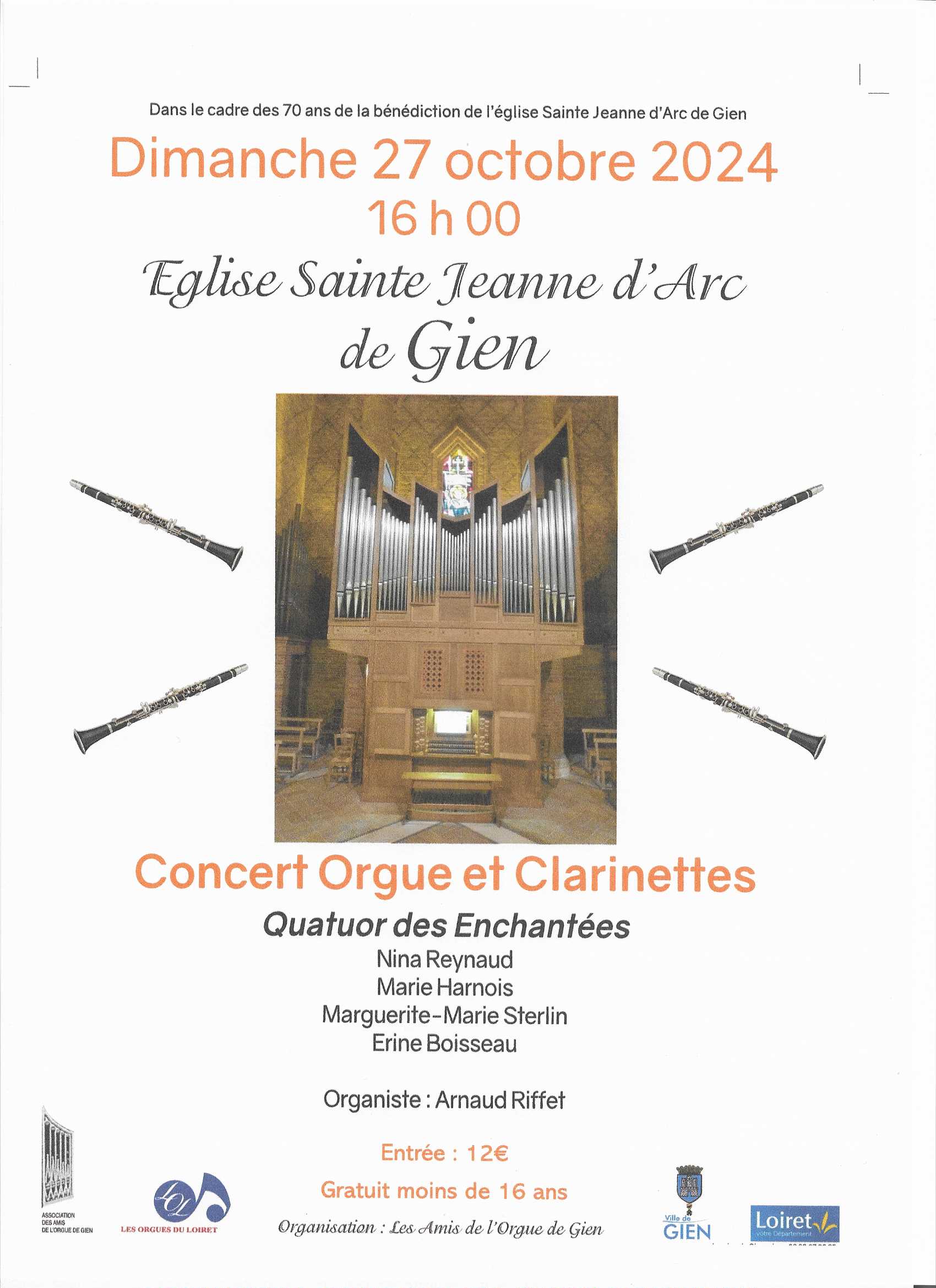 Concert Orgue et Clarinettes