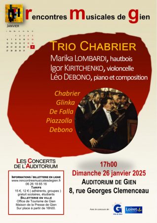 TRIO CHABRIER : Concert de l'Auditorium